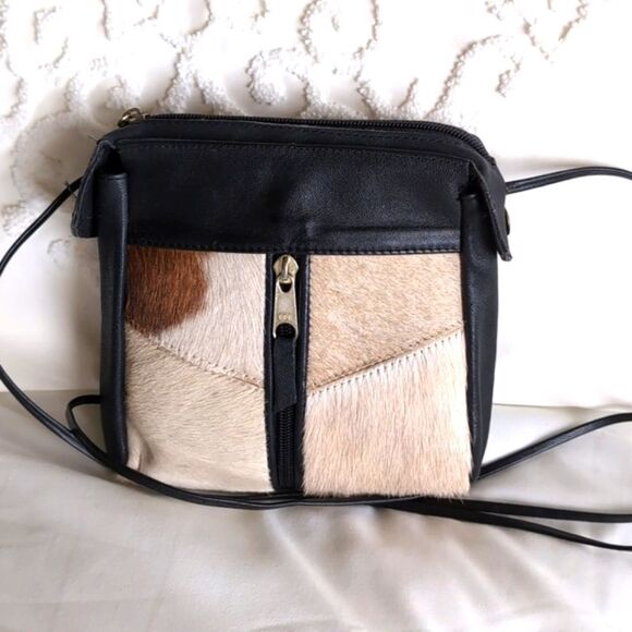 MINI  Hair on Hide Crossbody Bag - Picture 1 of 10
